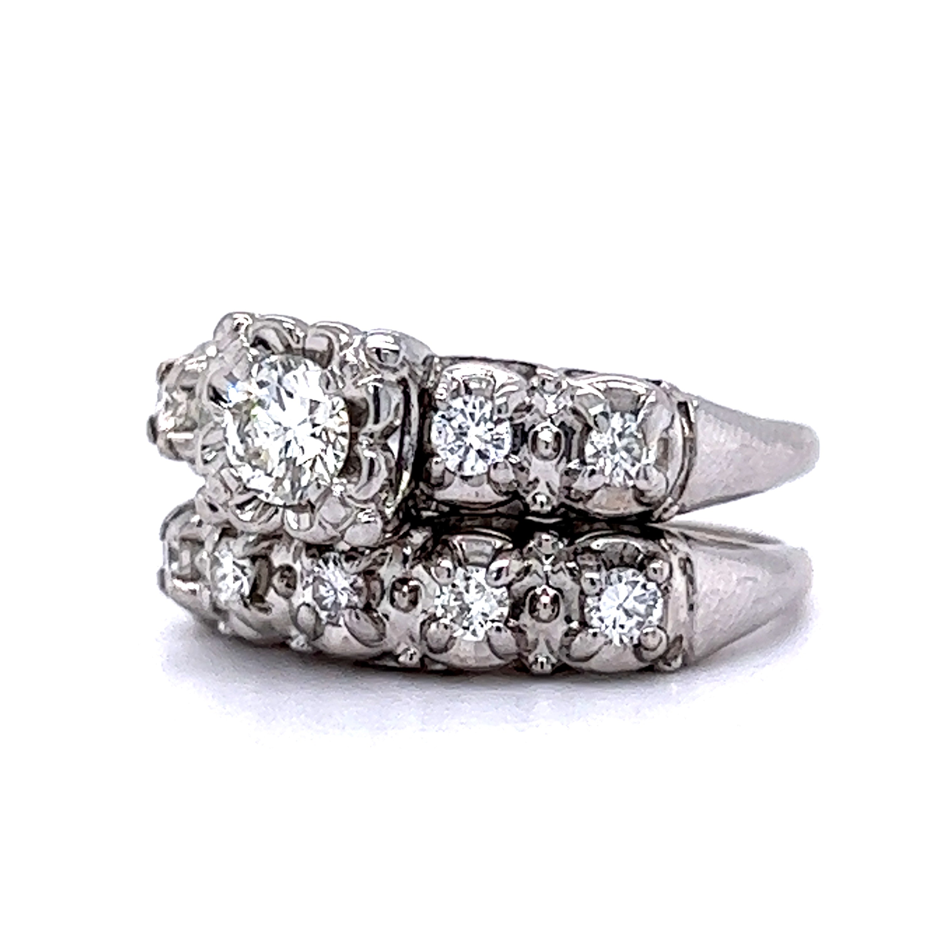 Sterling Silver Brilliant Engagement Ring Set of 3 | Sterling Silver Wedding  Ring Set | Sterling Forever