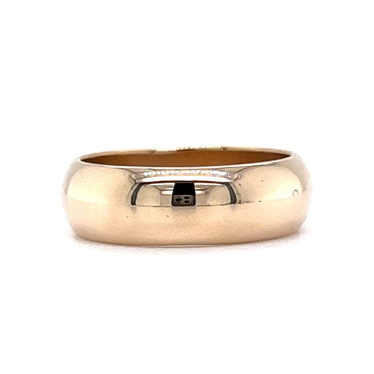 6mm Half-Round Wedding Band in 14k Yellow Gold