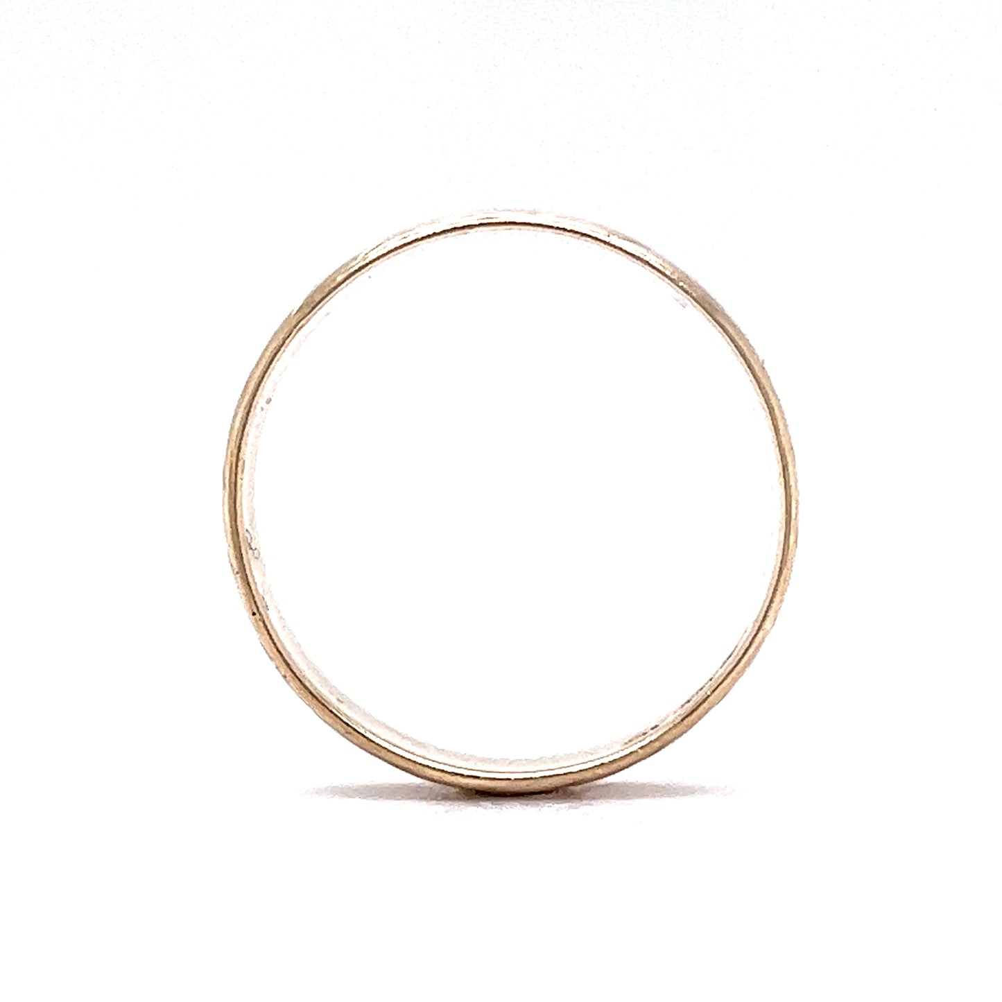 Men's Mid-Century Etched Wedding Band in 14k Yellow Gold