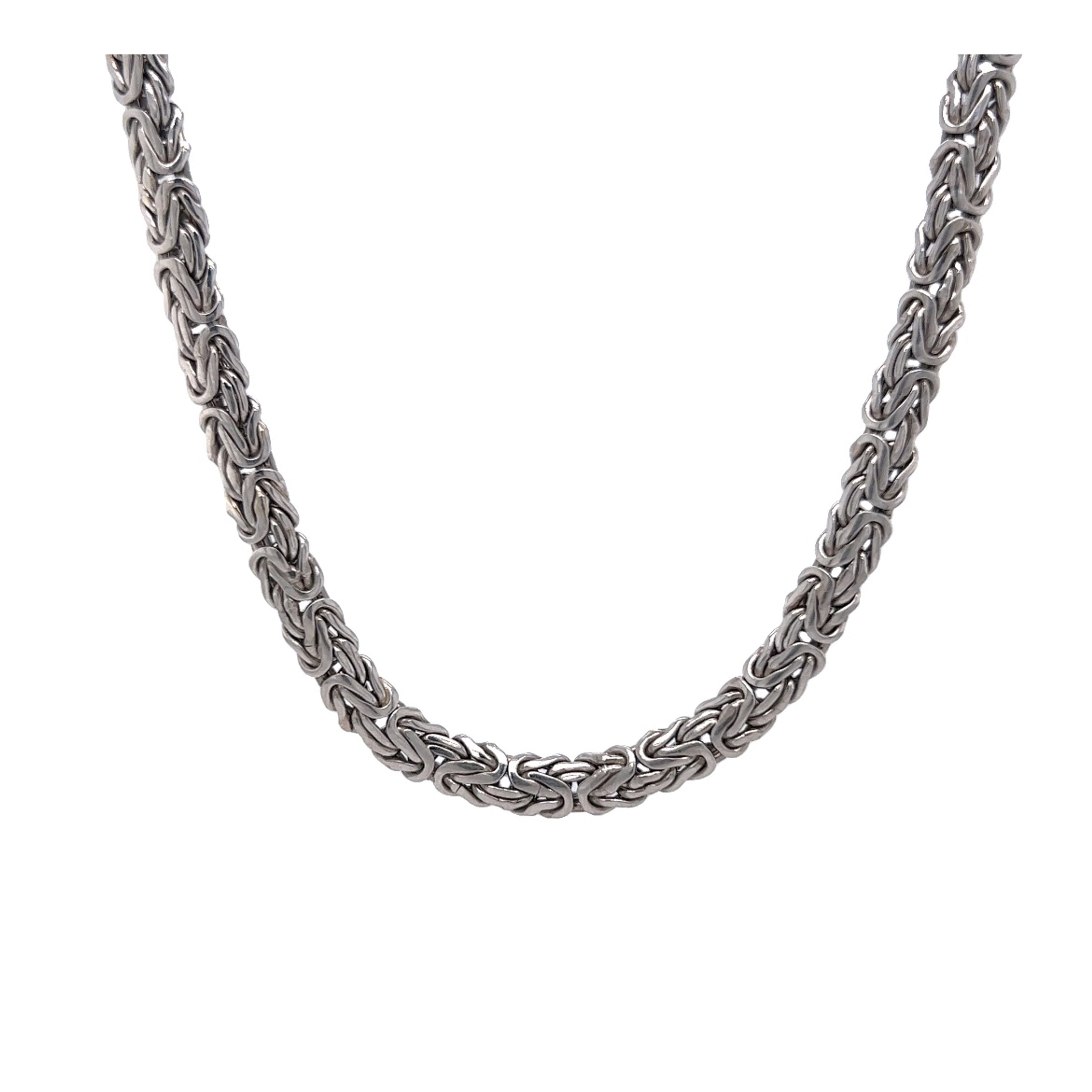 Platinum deals silver necklace