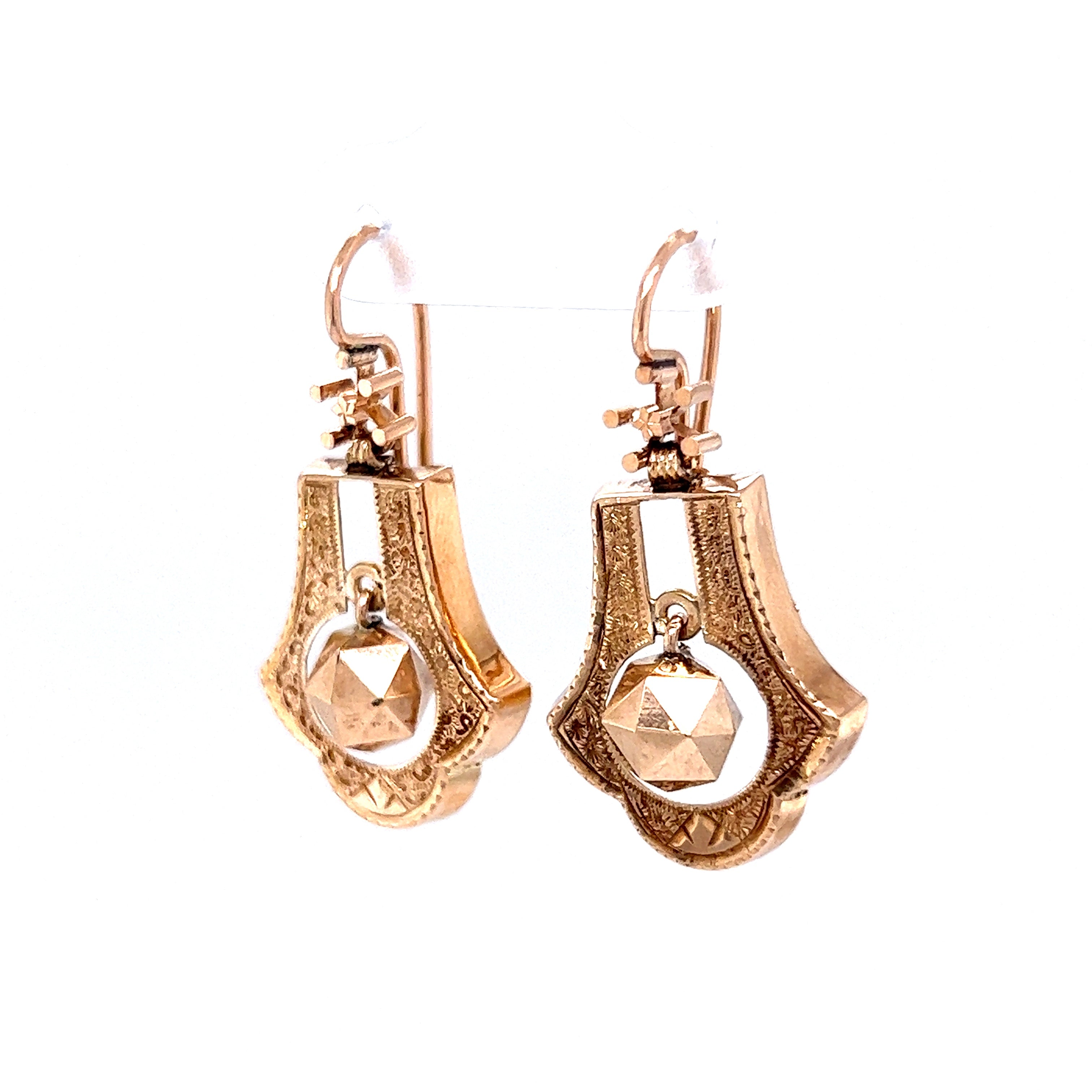 Antique hanging earrings clearance