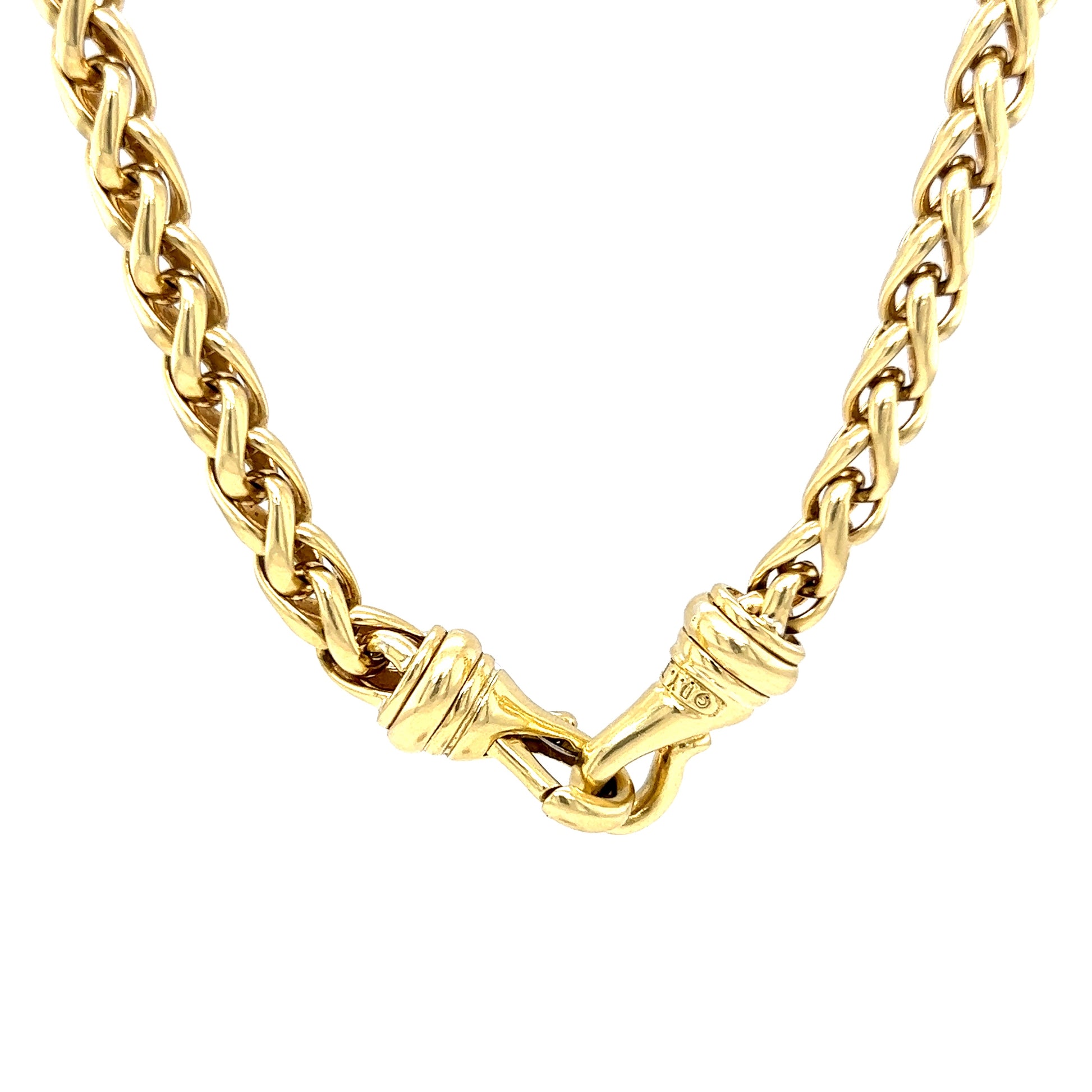 Yurman 6mm Wheat Chain Necklace in 18k Yellow Gold – Filigree Jewelers