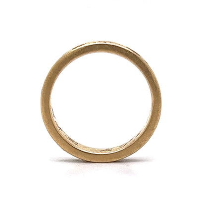 Mid-Century Gold Nugget Wedding Band in 14k Yellow Gold