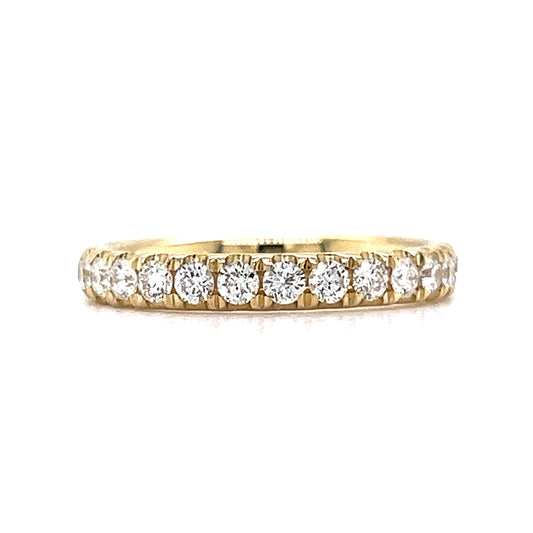 .53 Round Brilliant Diamond Wedding Band in Yellow Gold