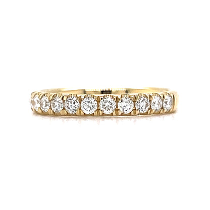 .53 Round Brilliant Diamond Wedding Band in Yellow Gold