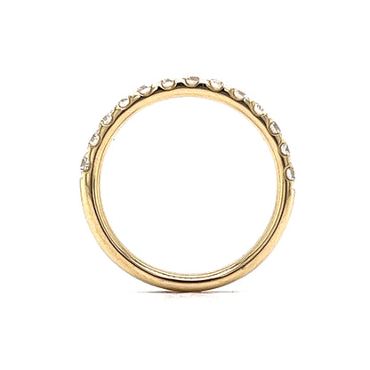 .53 Round Brilliant Diamond Wedding Band in Yellow Gold