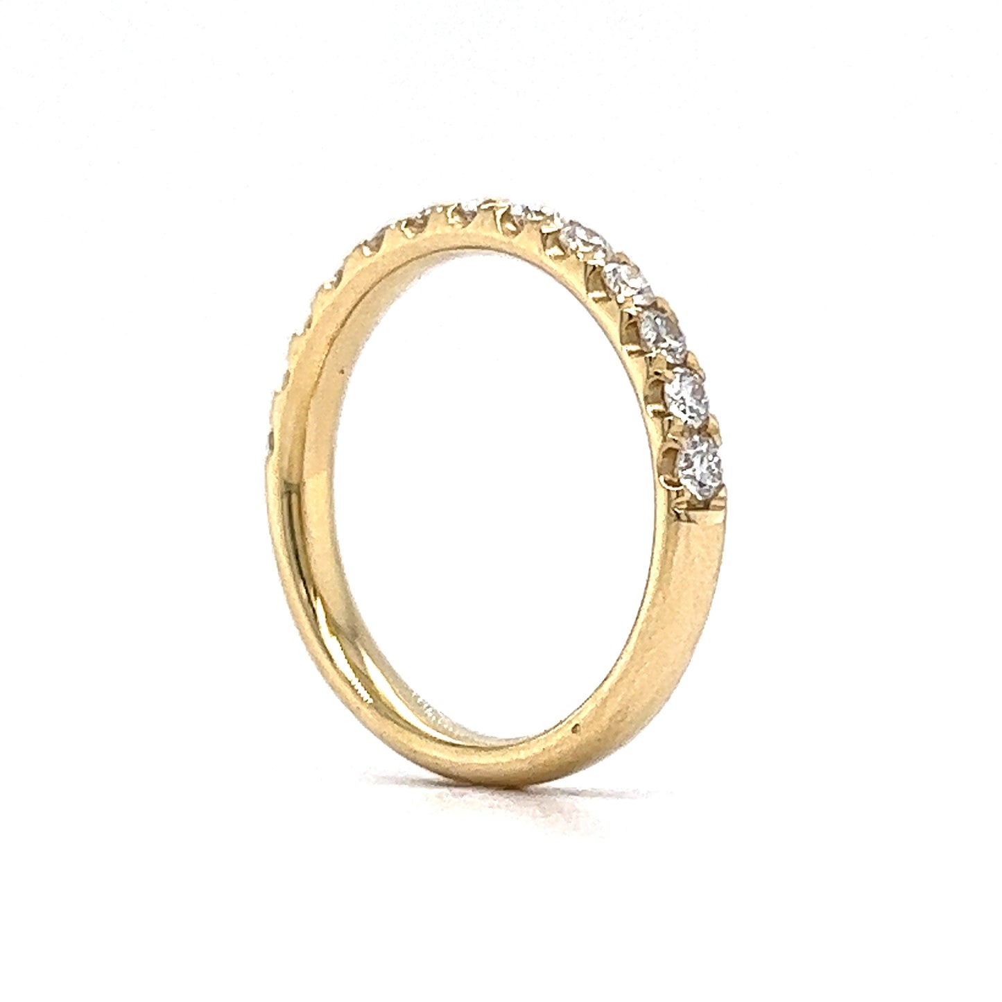 .53 Round Brilliant Diamond Wedding Band in Yellow Gold