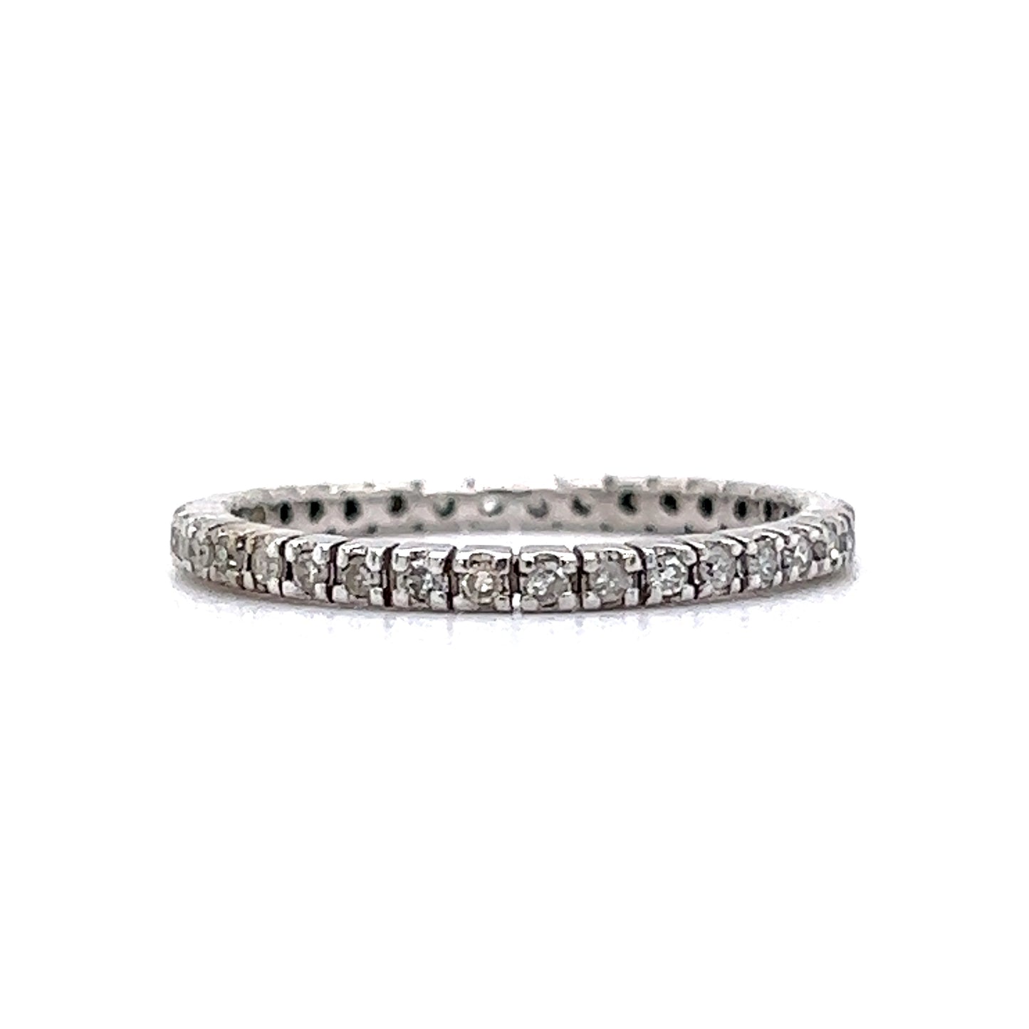 .35 Round Diamond Eternity Wedding Band in 14k White Gold