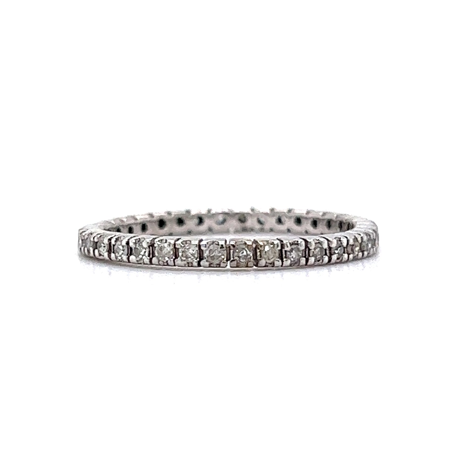 .35 Round Diamond Eternity Wedding Band in 14k White Gold