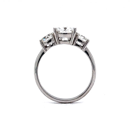 2.04 Cushion Cut Diamond Engagement Ring in 14k White Gold