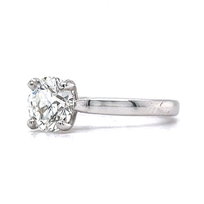 1.51 GIA Diamond Solitaire Engagement Ring in 14k White Gold