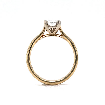 .94 Pear Cut Diamond Solitaire Engagement Ring in 14K Yellow Gold