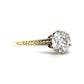 1.02 Victorian Diamond Engagement Ring in 14k Yellow Gold