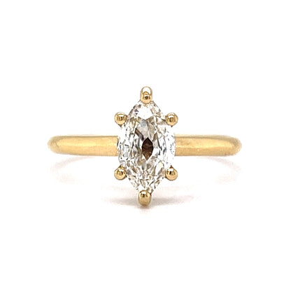 1.01 Carat Marquise Cut Diamond Engagement Ring in 14k