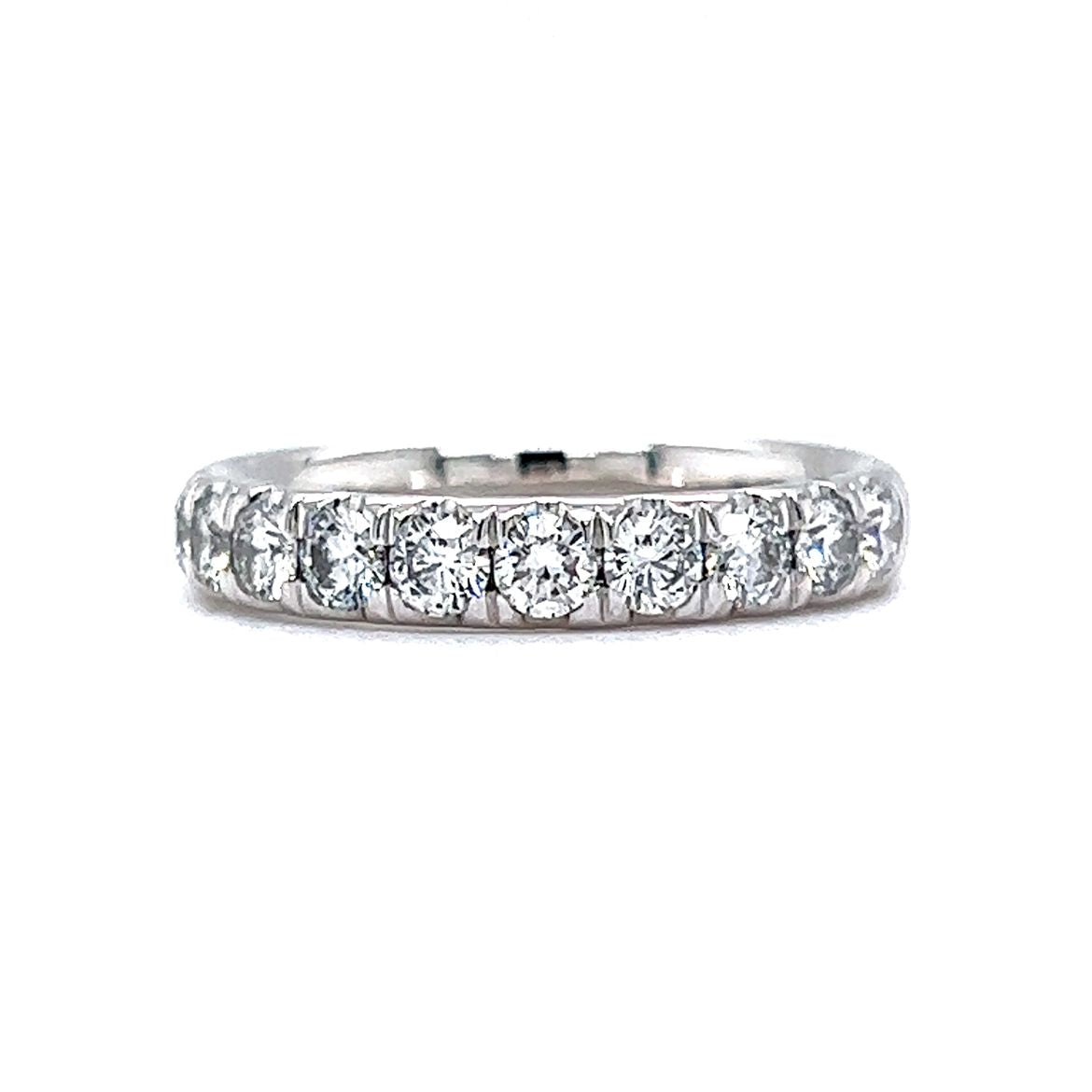 .95 Round Brilliant Diamond Wedding Band in Platinum