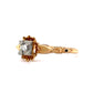 Retro Delicate Diamond Engagement Ring in 14k & 18k Gold
