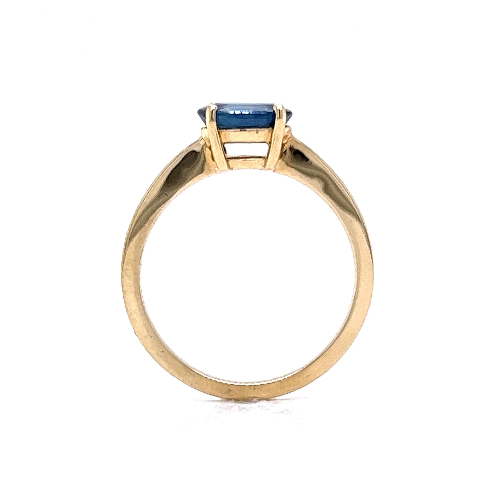 1.31 Carat Sapphire Engagement Ring in 14K Yellow Gold