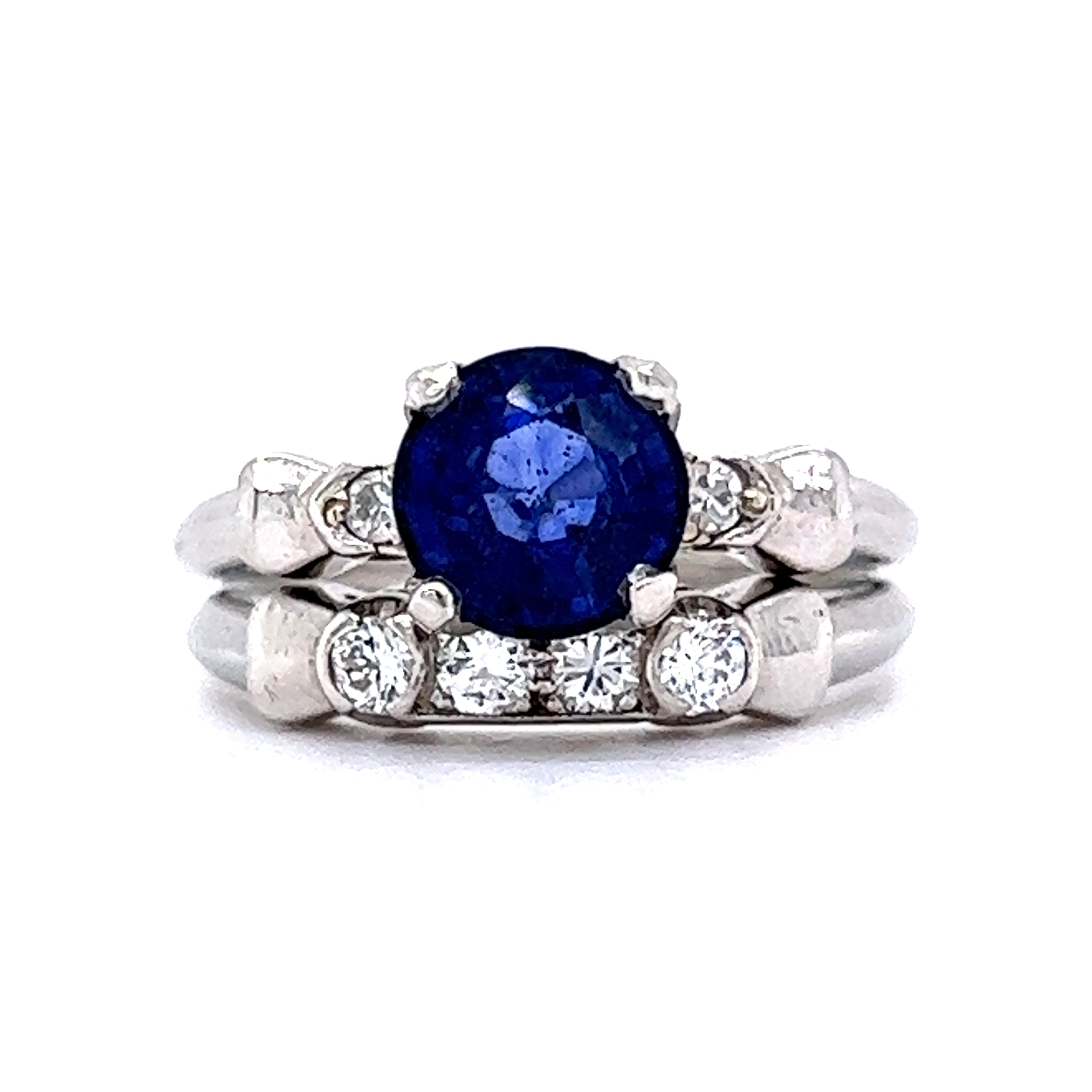Sapphire and diamond bridal set online