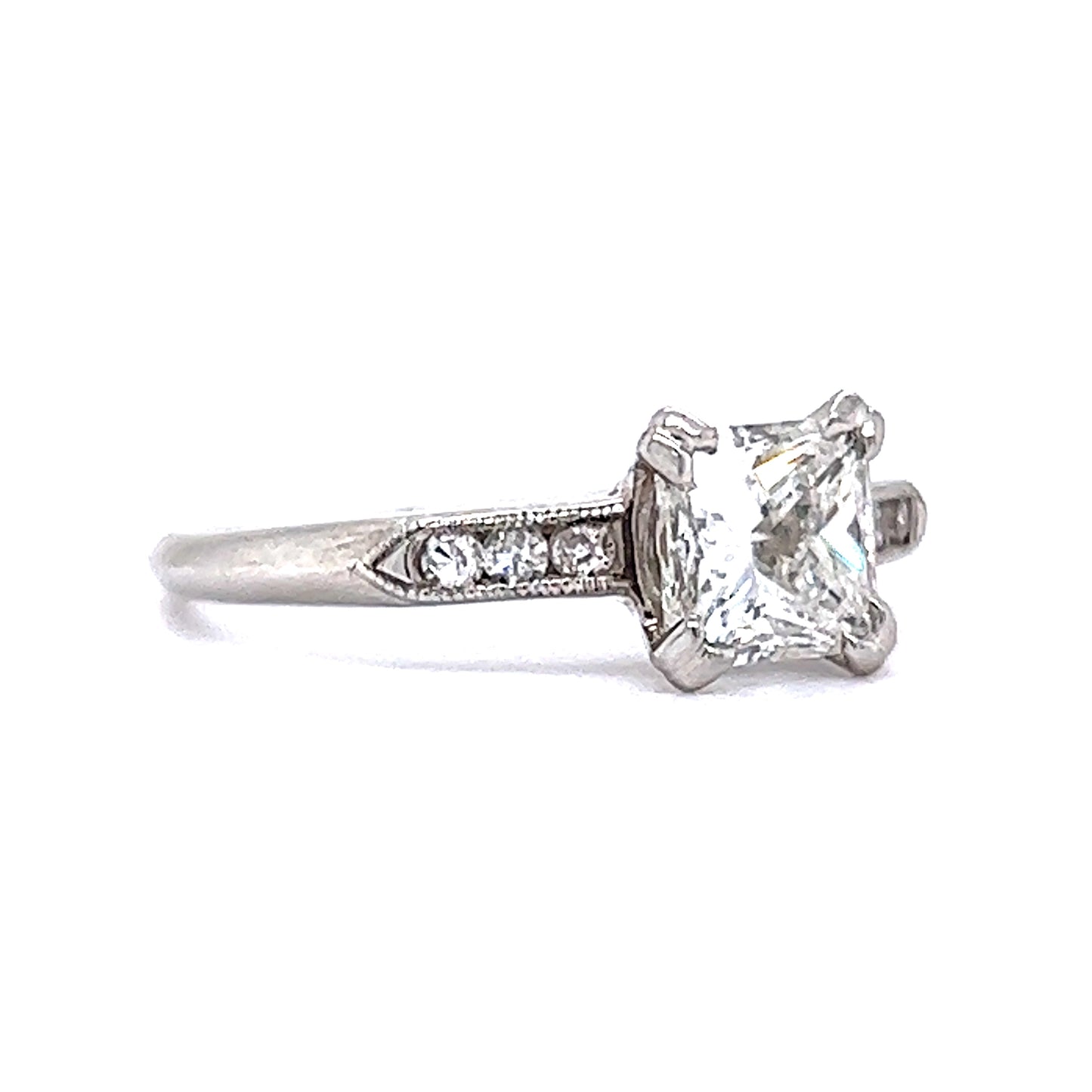 1.21 Princess Cut Diamond Engagement Ring in Platinum