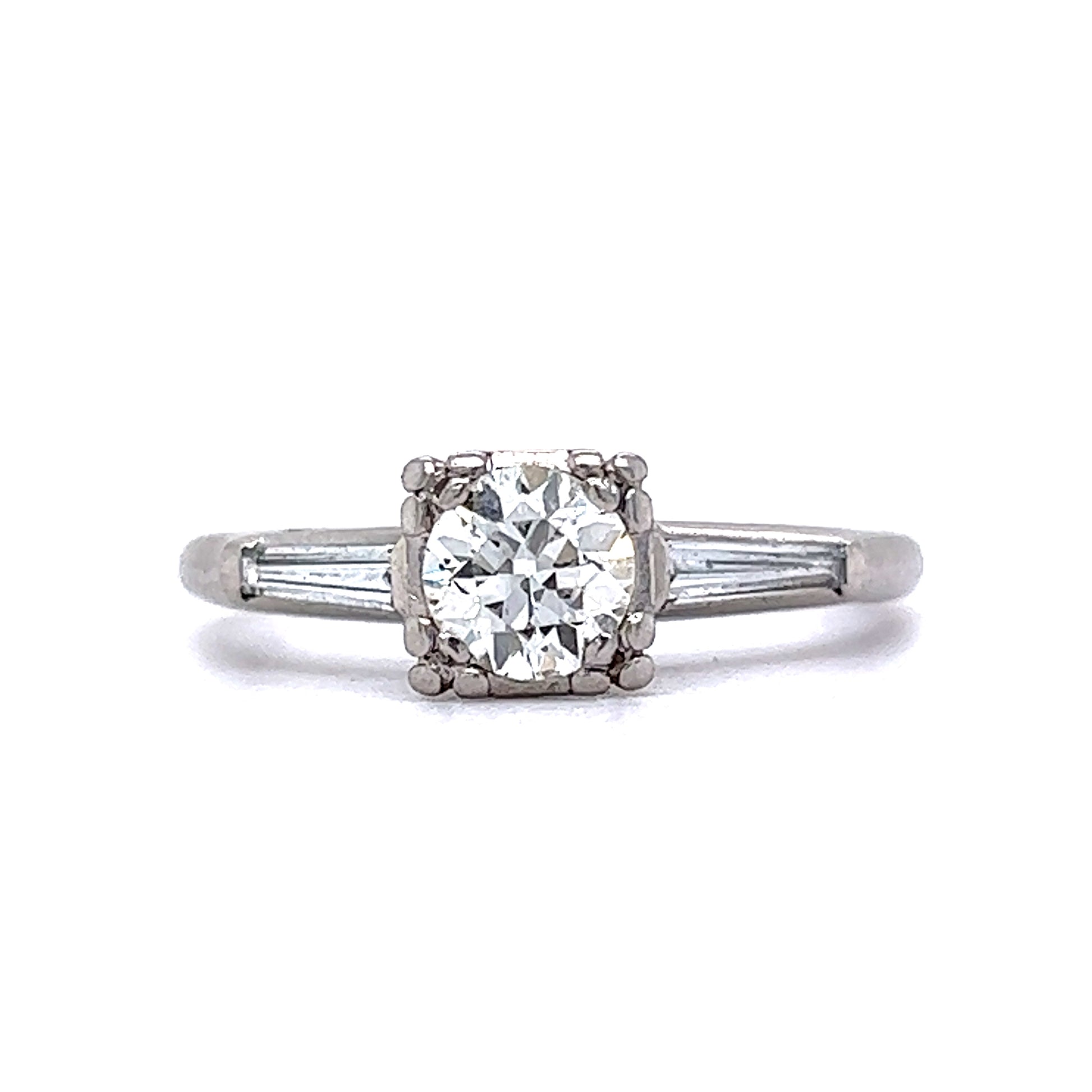 Vintage .60 Art Deco Solitaire Diamond Engagement Ring