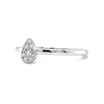 .11 Diamond Pave Right Hand Ring in 14k White Gold