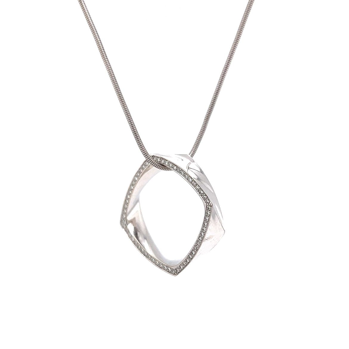 Frank Gehry Torque Tiffany & Co. Necklace in 18k White Gold