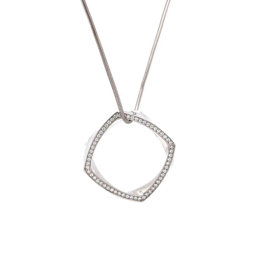 Frank Gehry Torque Tiffany & Co. Necklace in 18k White Gold