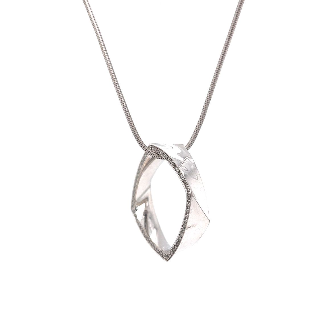 Frank Gehry Torque Tiffany & Co. Necklace in 18K White Gold