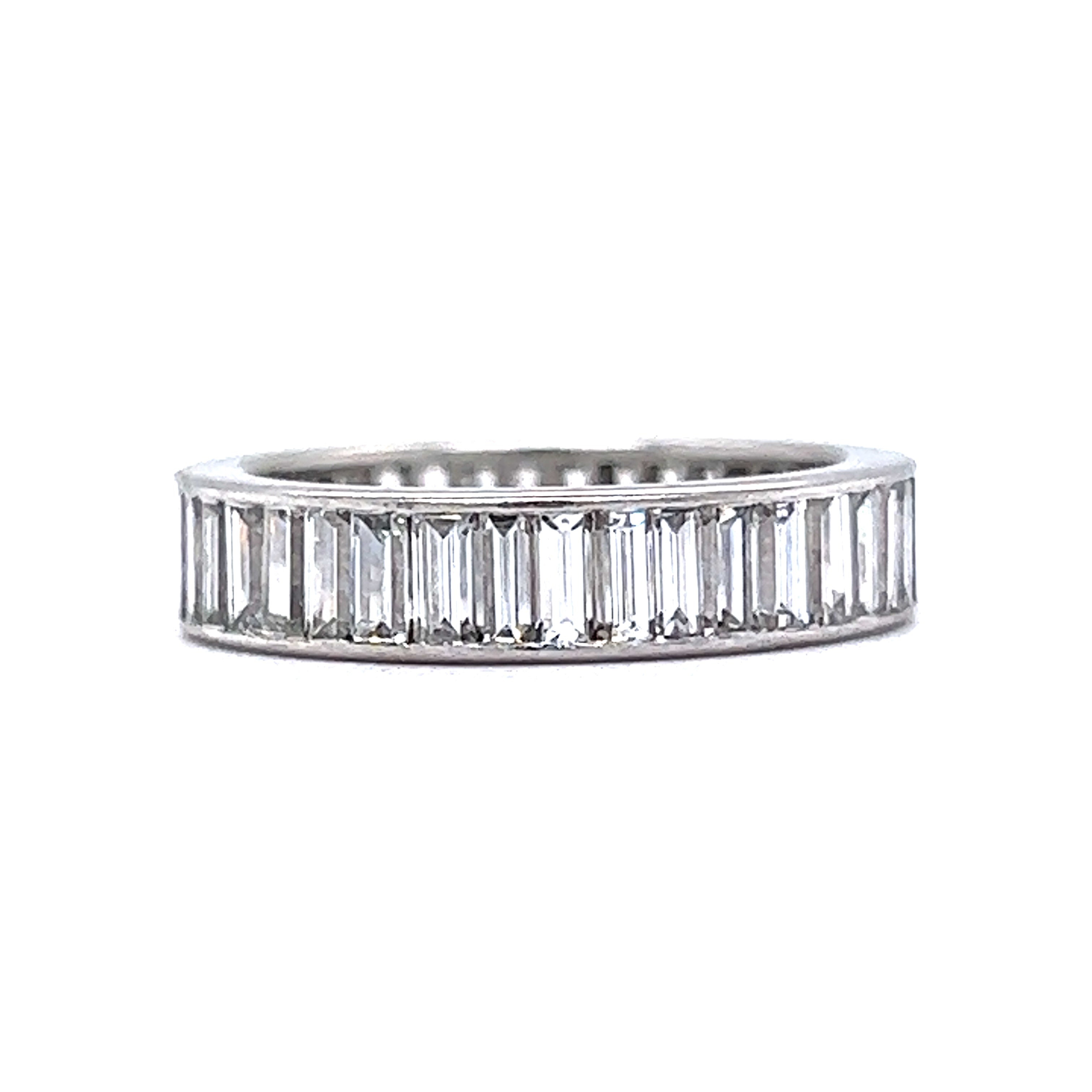 Platinum Milgrain Channel Set Diamond Full Eternity Ring - 2 cent diamonds  - Diamond Jewellery at Best Prices in India | SarvadaJewels.com