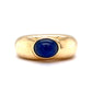 Mid-Century Sapphire Cabochon Ring in 18K Yellow Gold