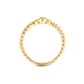 Twisted Band Pave Diamond Stacking Ring in 18k Yellow Gold