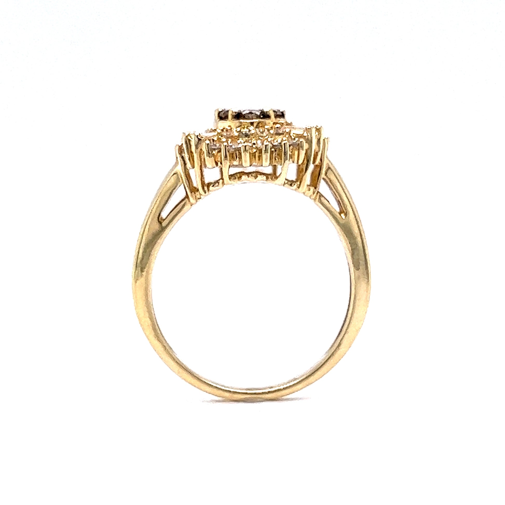 Effy Diamond Ballerina Ring in 14k Yellow GoldComposition: 14 Karat Yellow Gold Ring Size: 6.5 Total Diamond Weight: 1.36ct Total Gram Weight: 4.9 g Inscription: EFFY
      