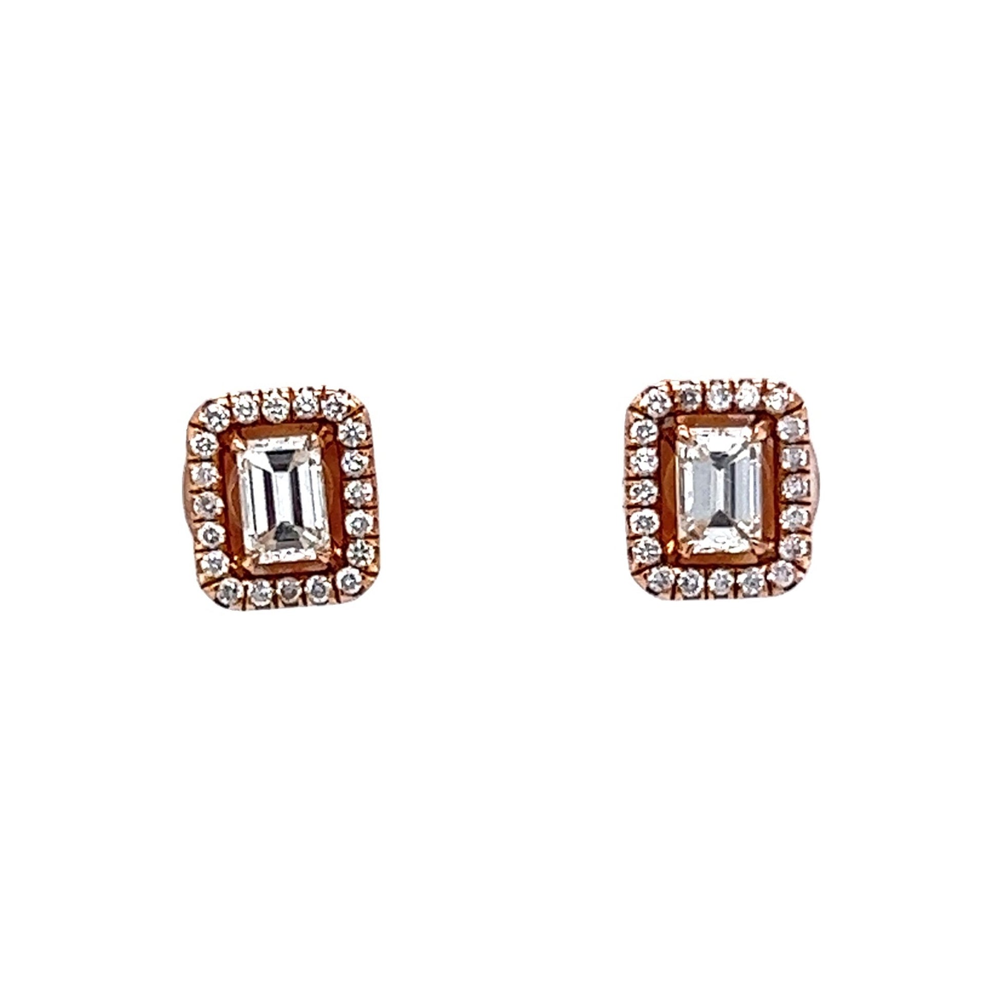 Diamond Multifaceted Stud Earring