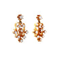 Ornate Diamond Drop Earrings in 14K Yellow Gold
