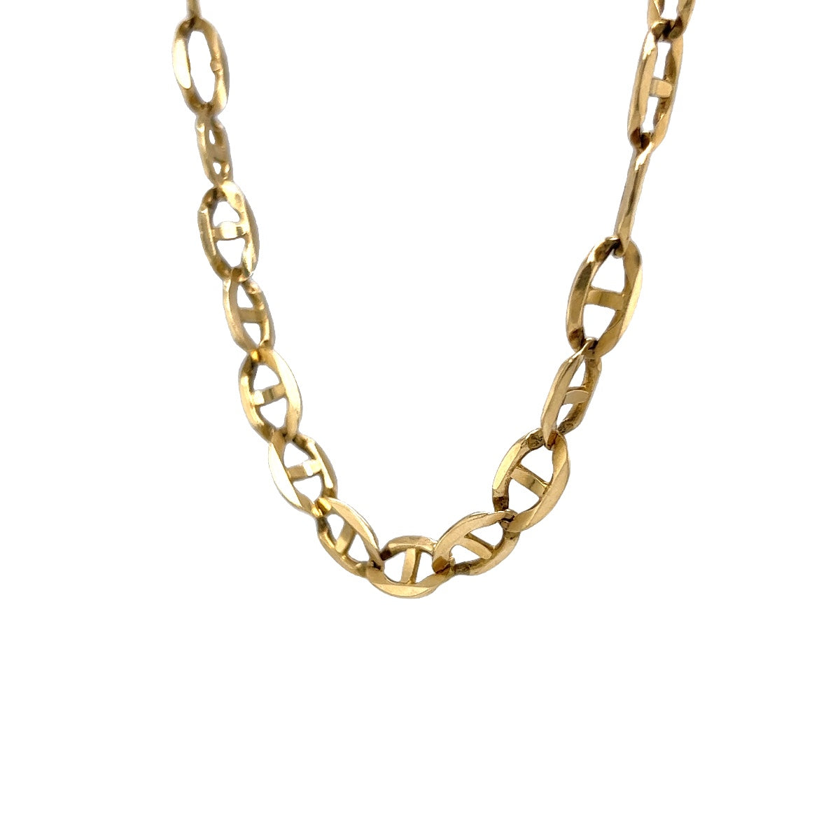 Men's 3.2mm Mariner Chain Necklace in 10K Gold - 20
