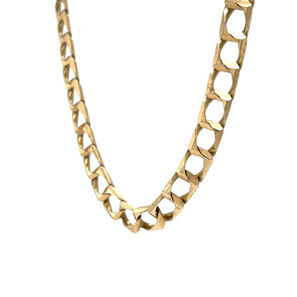 Heavy Chain Link Necklace in 14k Yellow Gold