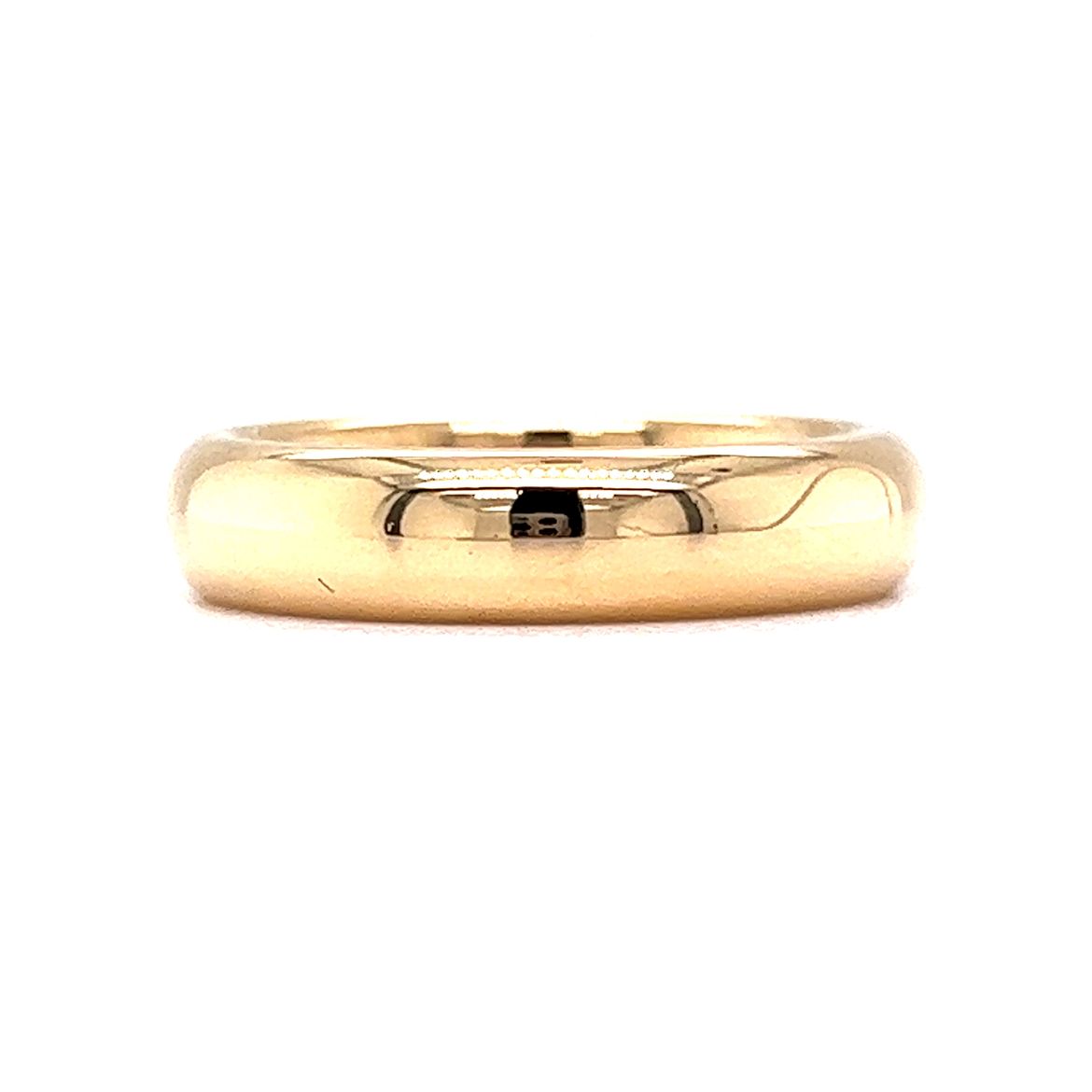 Classic 5mm High Polish Wedding Band in 18k Yellow Gold