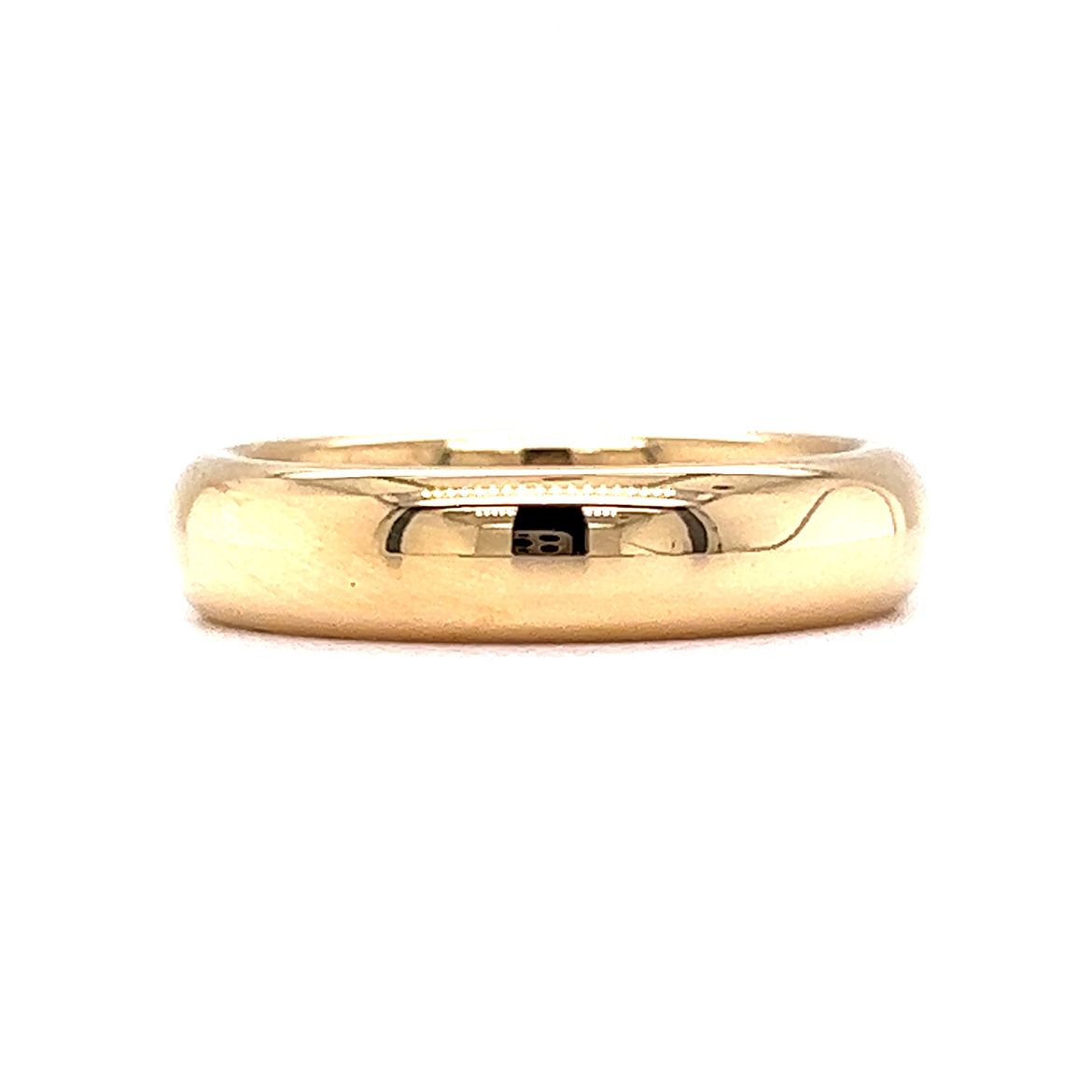 Classic 5mm High Polish Wedding Band in 18k Yellow Gold