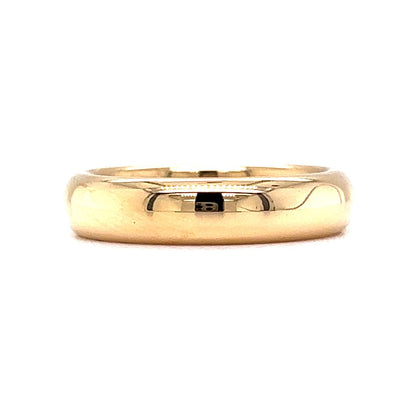 Classic 5mm High Polish Wedding Band in 18k Yellow Gold