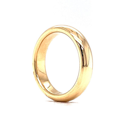 Classic 5mm High Polish Wedding Band in 18k Yellow Gold