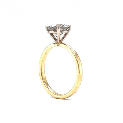 1.94 Round Brilliant Diamond Engagement Ring in 14k Yellow Gold