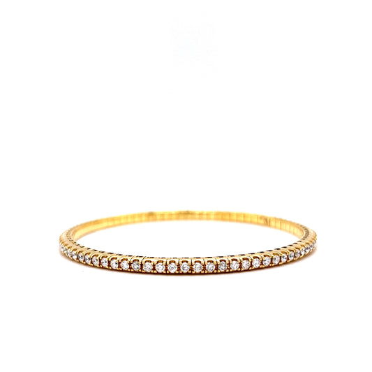 2.10 Diamond Stretch Bracelet in 18k Yellow Gold