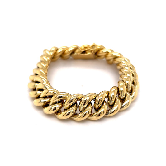 Braided Link Bracelet in 14k Yellow Gold