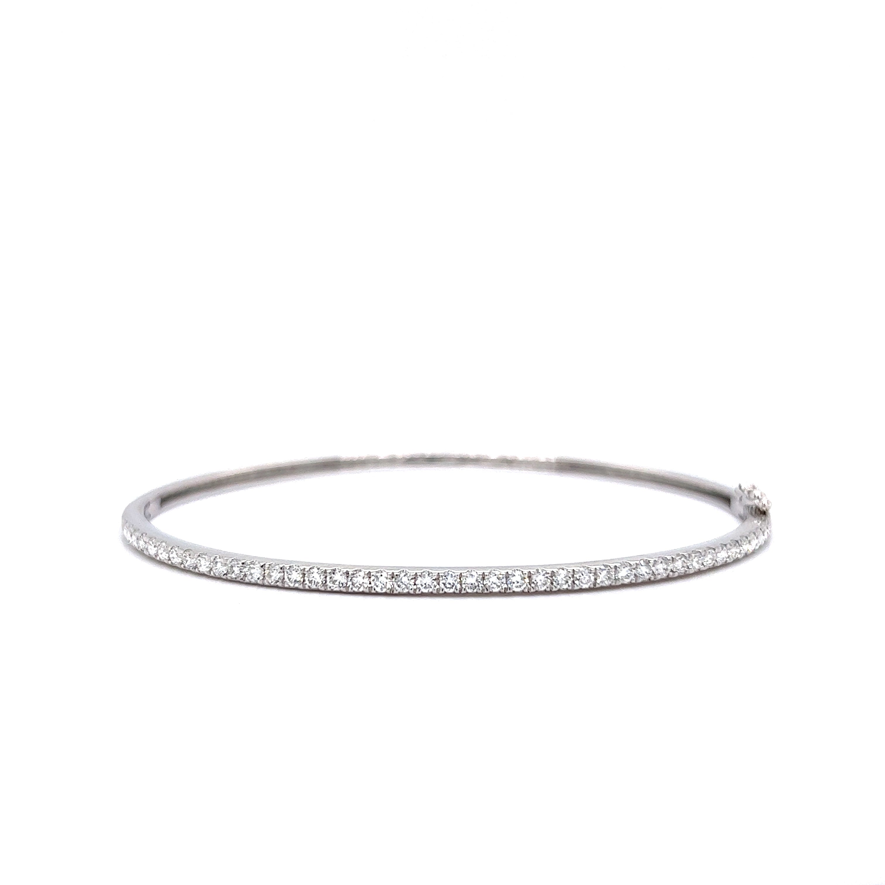 1.00 Carat Diamond Tennis Bracelet in 18k White Gold – Filigree Jewelers