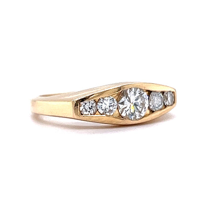 .52 Diamond Five Stone Right Hand Ring in 14k Yellow Gold