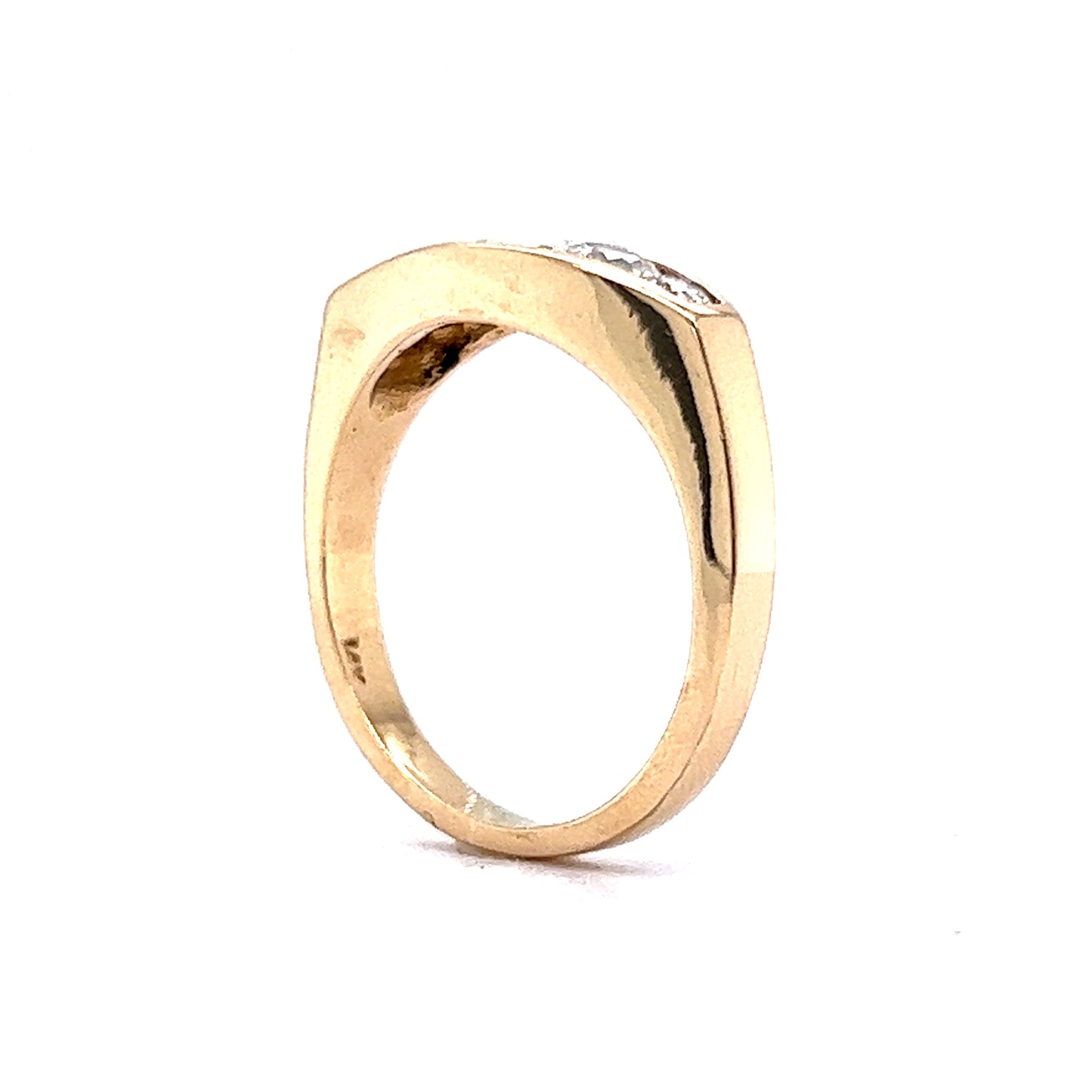 .52 Diamond Five Stone Right Hand Ring in 14k Yellow Gold