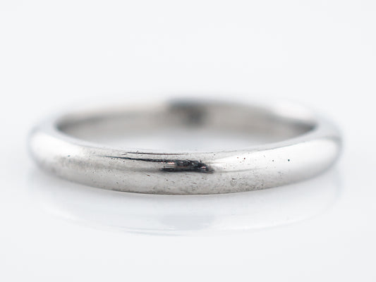 Men's Custom Wedding Band in Platinum