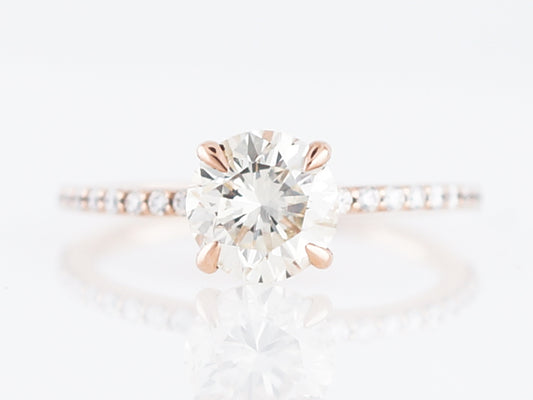 1.5 Carat Solitaire Diamond Engagement Ring in Rose Gold