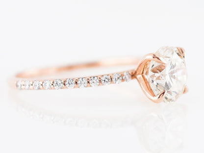 1.5 Carat Solitaire Diamond Engagement Ring in Rose Gold