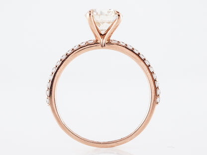 1.5 Carat Solitaire Diamond Engagement Ring in Rose Gold